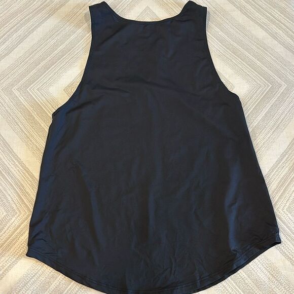 Black Line by Noli Women’s Black Tank Top with Neon Yellow Stripe on Back - Picture 4 of 5